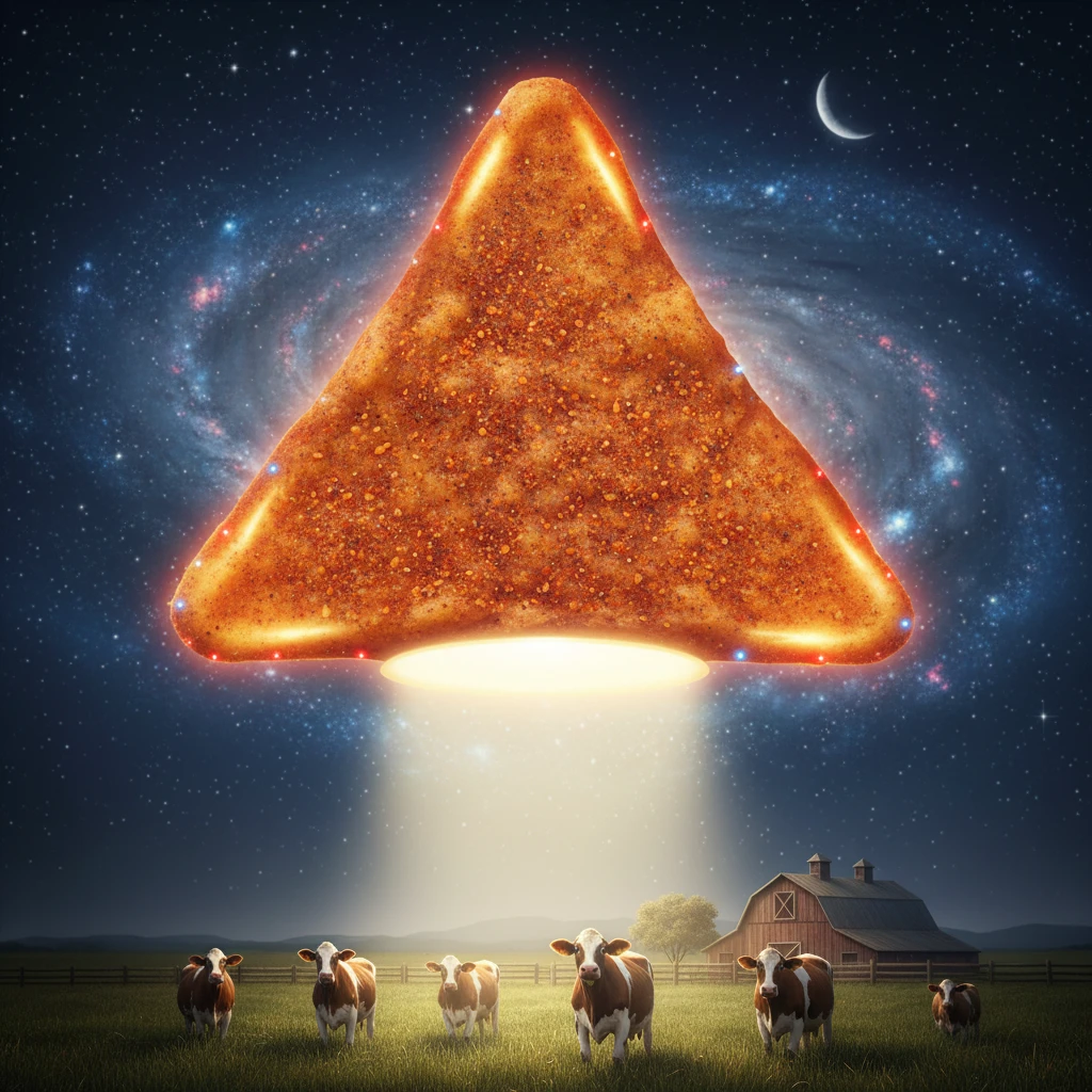 UFO but it's a dorito emoji