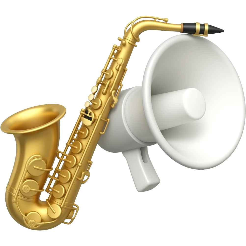 megaphone saxophone emoji