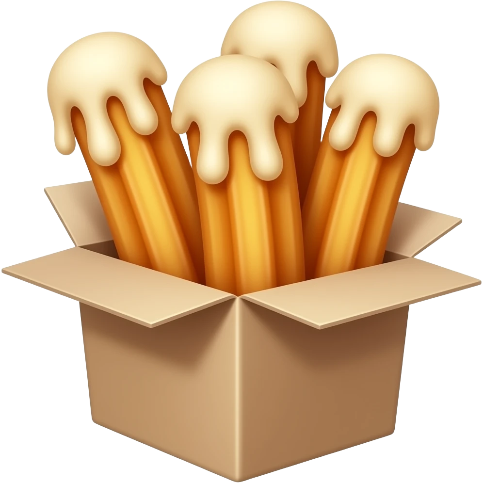 sad churros in the box emoji