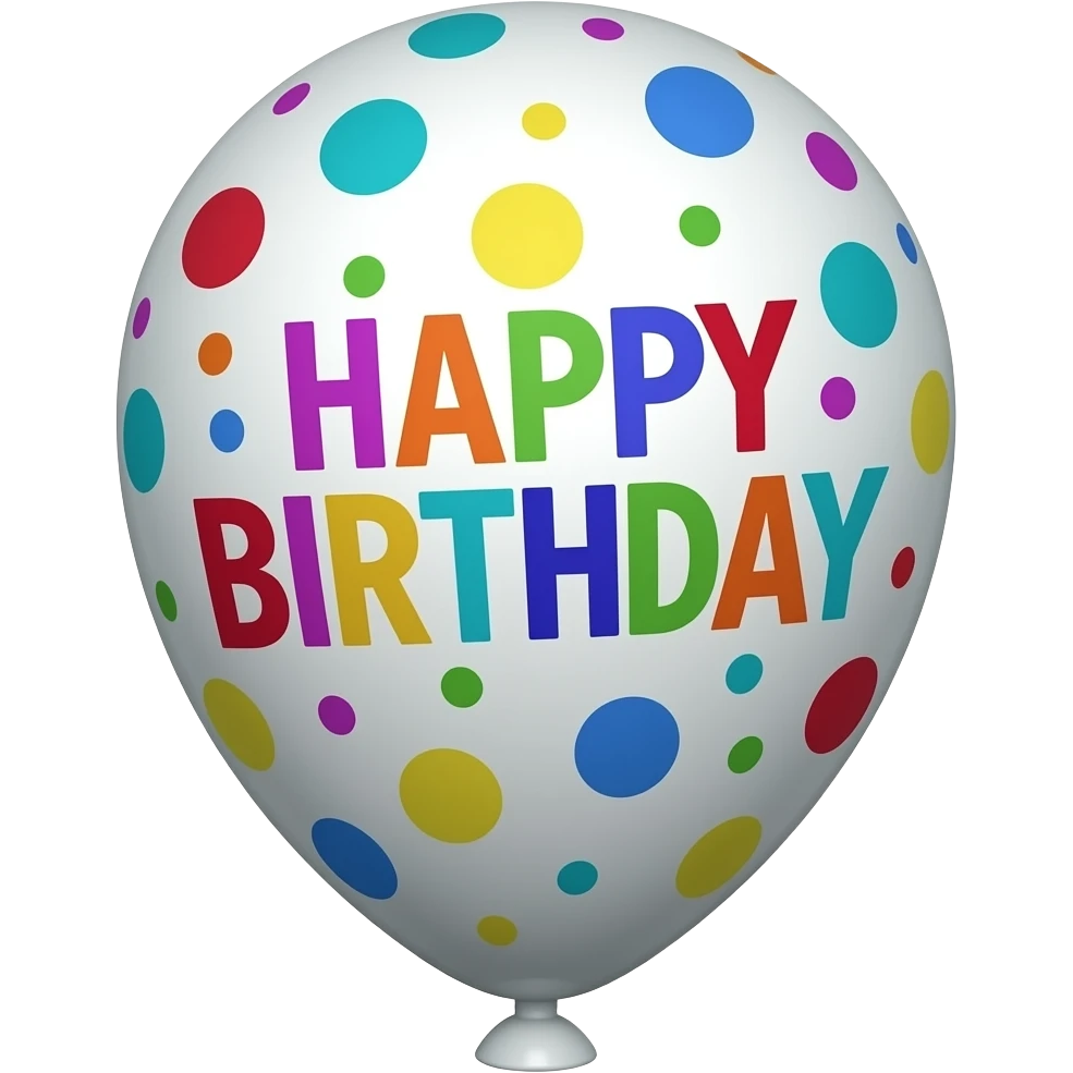 happy  birthday balloon emoji