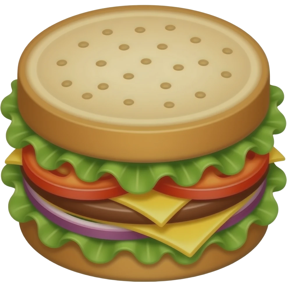 Vegetable sandwich emoji