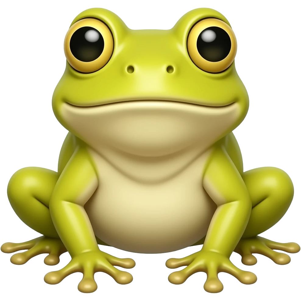 Yellow frog emoji