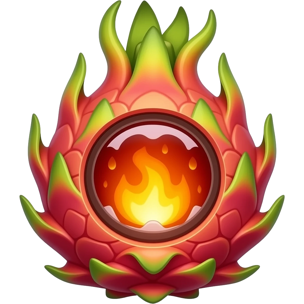 Can you merge nika fruit dragon frut from one piece emoji