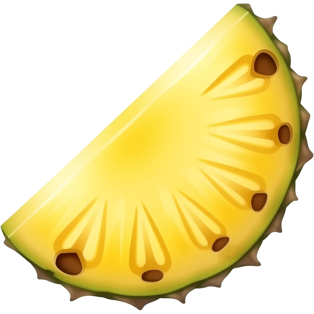 A slice of pineapple emoji