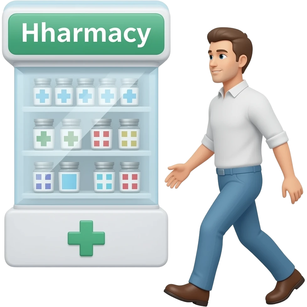 marcher vers la pharmacie emoji