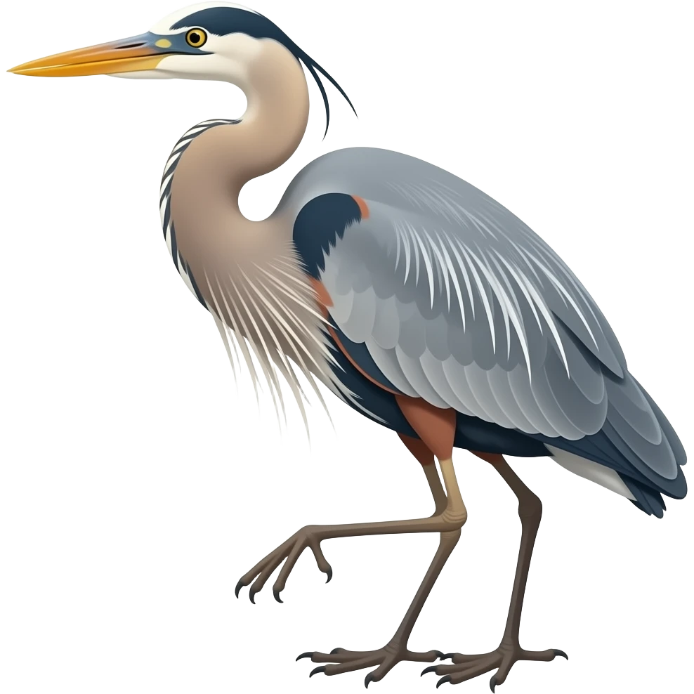 Great Blue Heron emoji