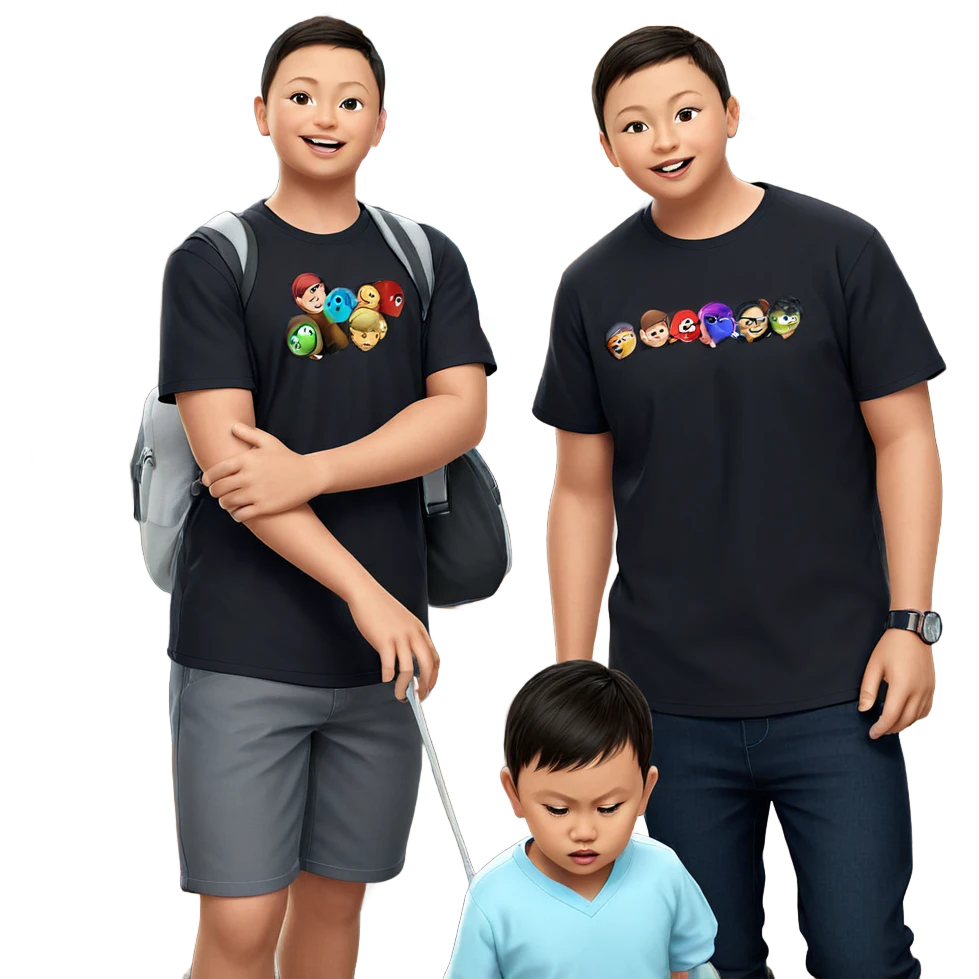 boys hanging out indoors emoji