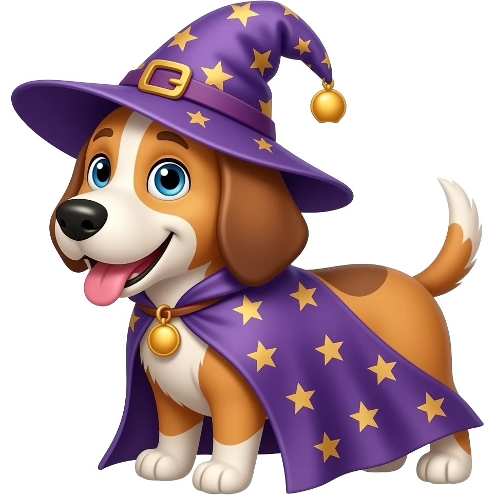 Dog wizard emoji