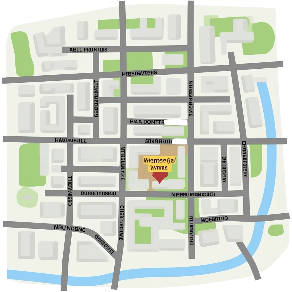 Chesterfield Town Centre map names emoji