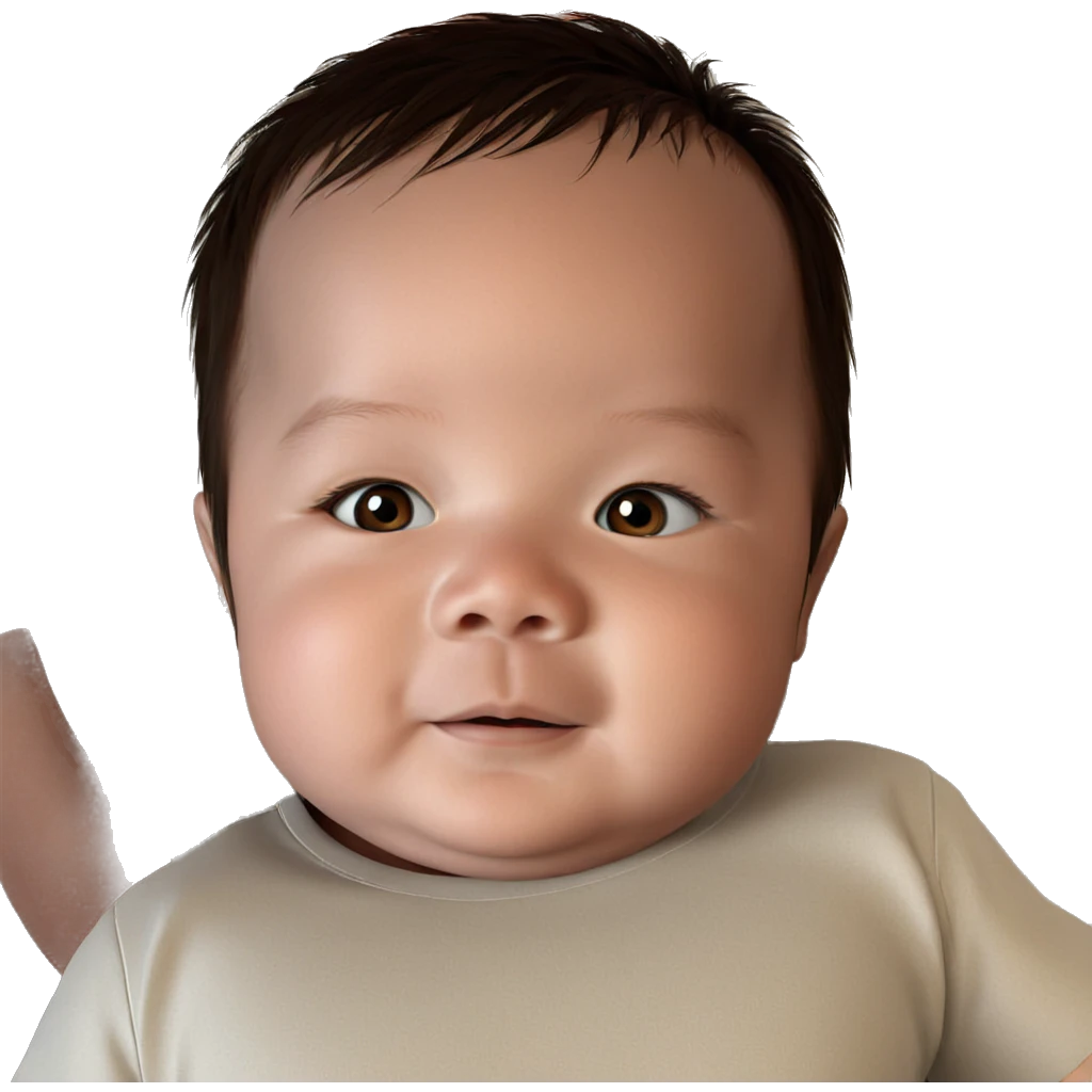 realistic portrait of a boy emoji