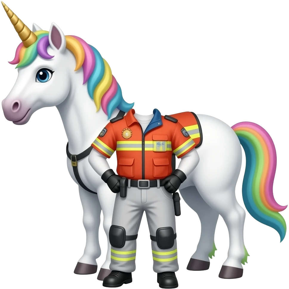 unicorn emrgency reponse emoji