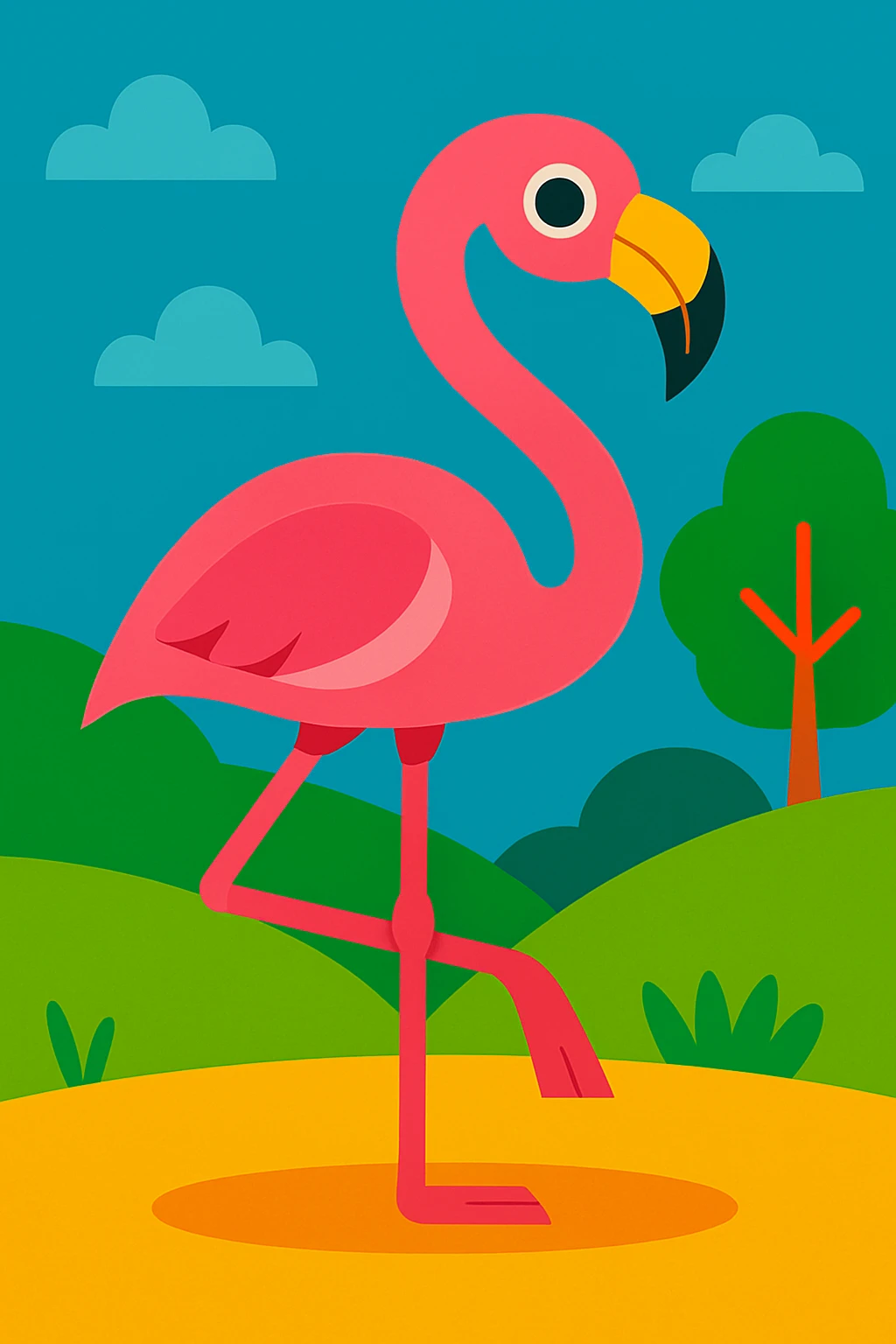 Flamingo emoji