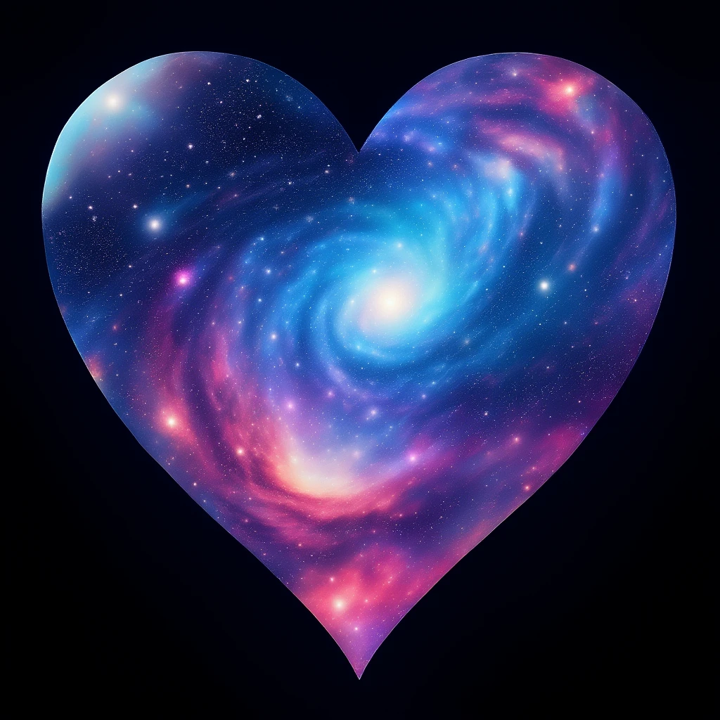 heart with a galaxy pattern emoji