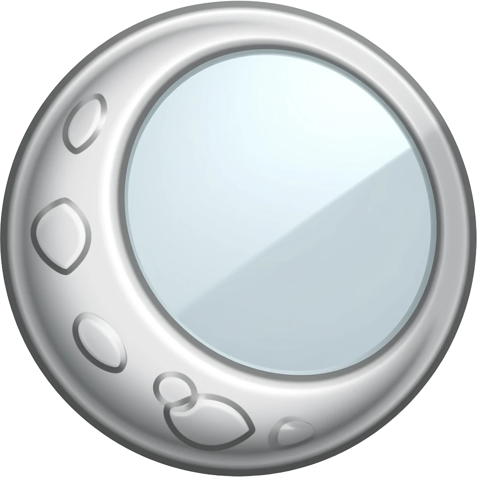 silver_moon_mirror emoji