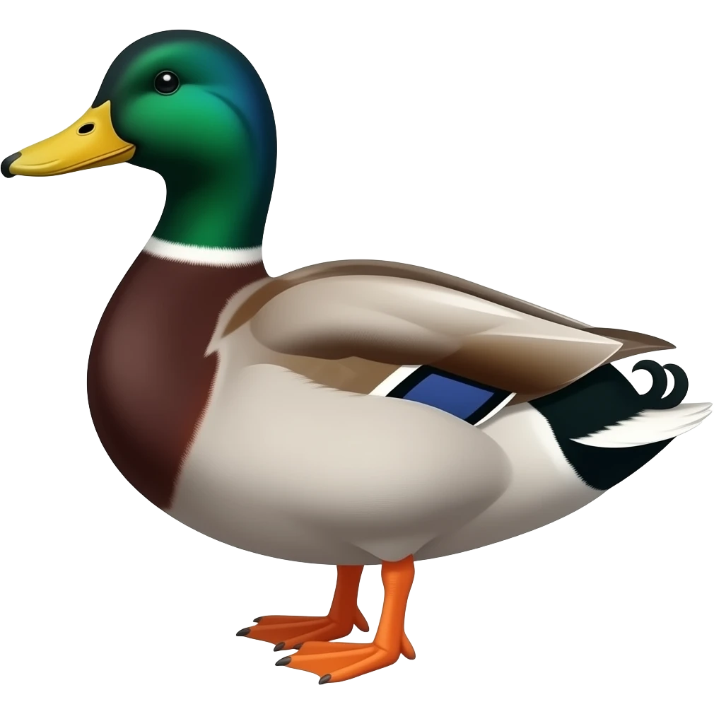 Black duck emoji