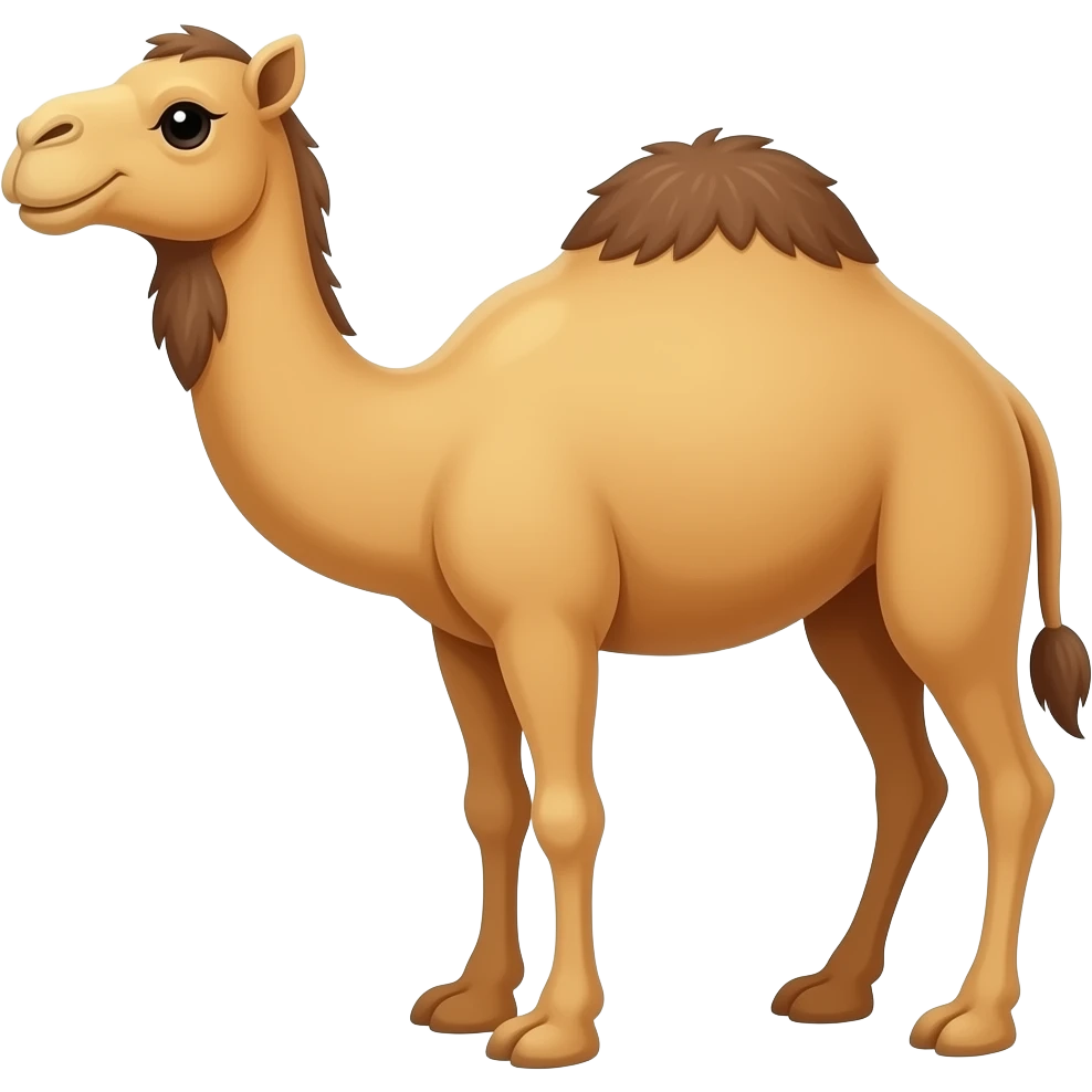 Cartoon dromedary emoji