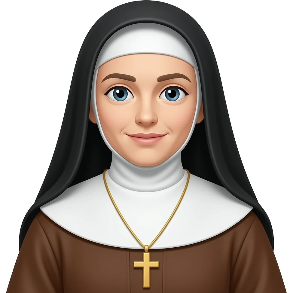 монахиня руководит монастырём emoji