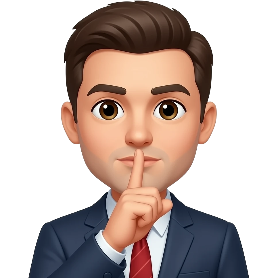 quelquun qui fait chut emoji