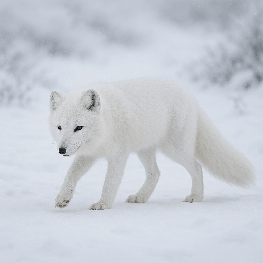 Arctic fox emoji