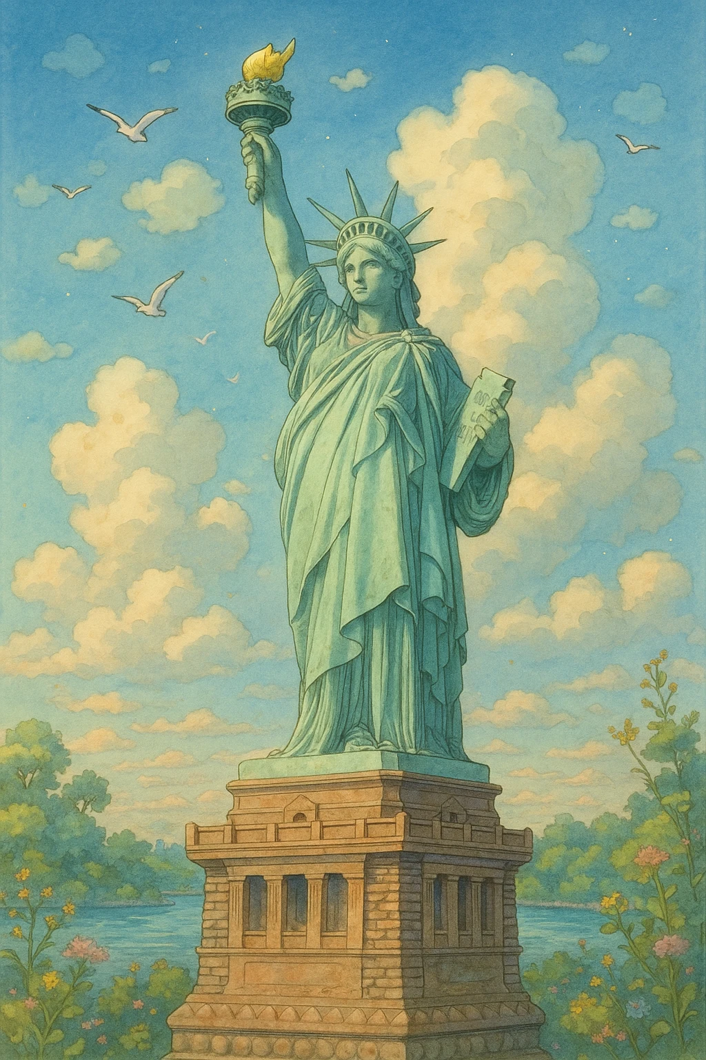 liberty statue emoji