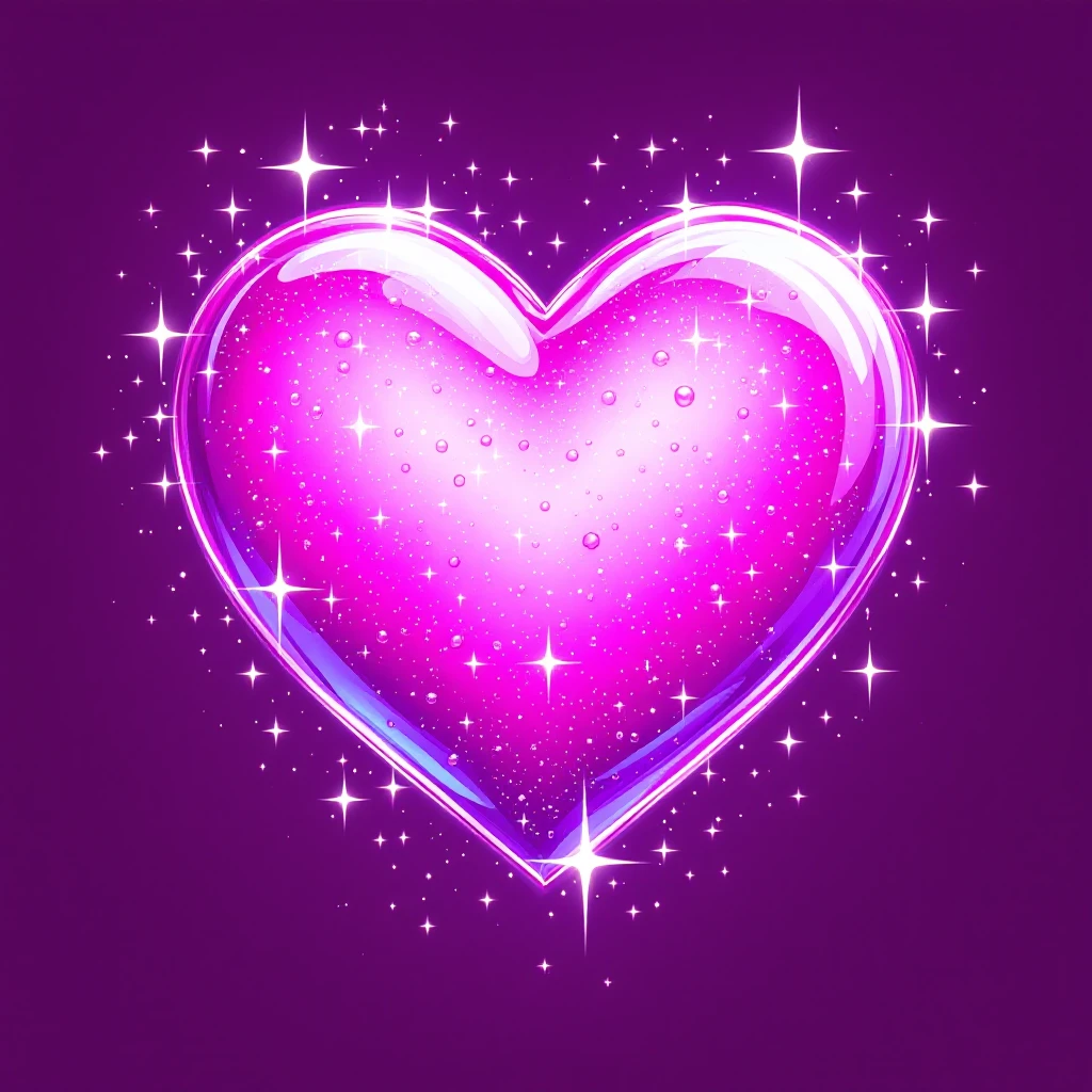 pink heart emoji with sparkles emoji