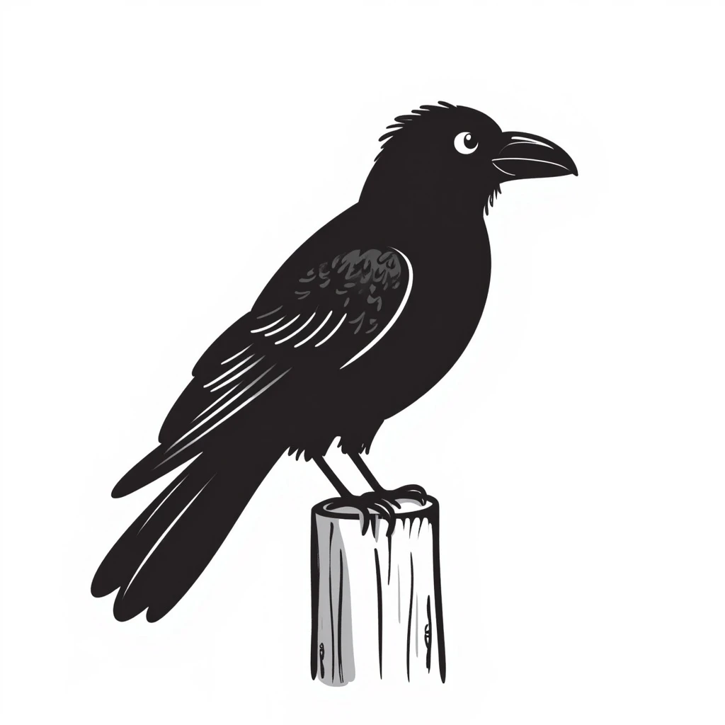 Crow emoji