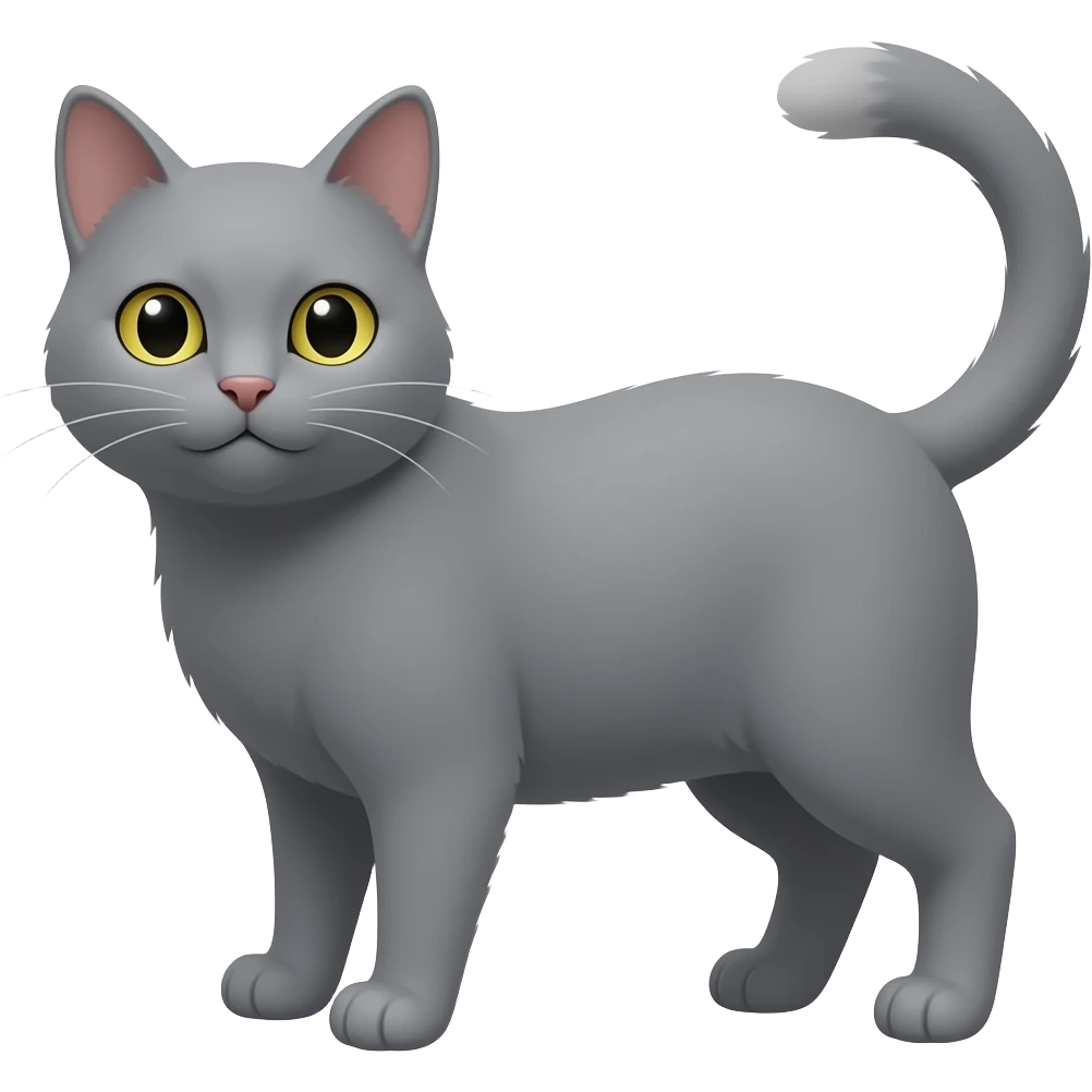 Chat gris emoji