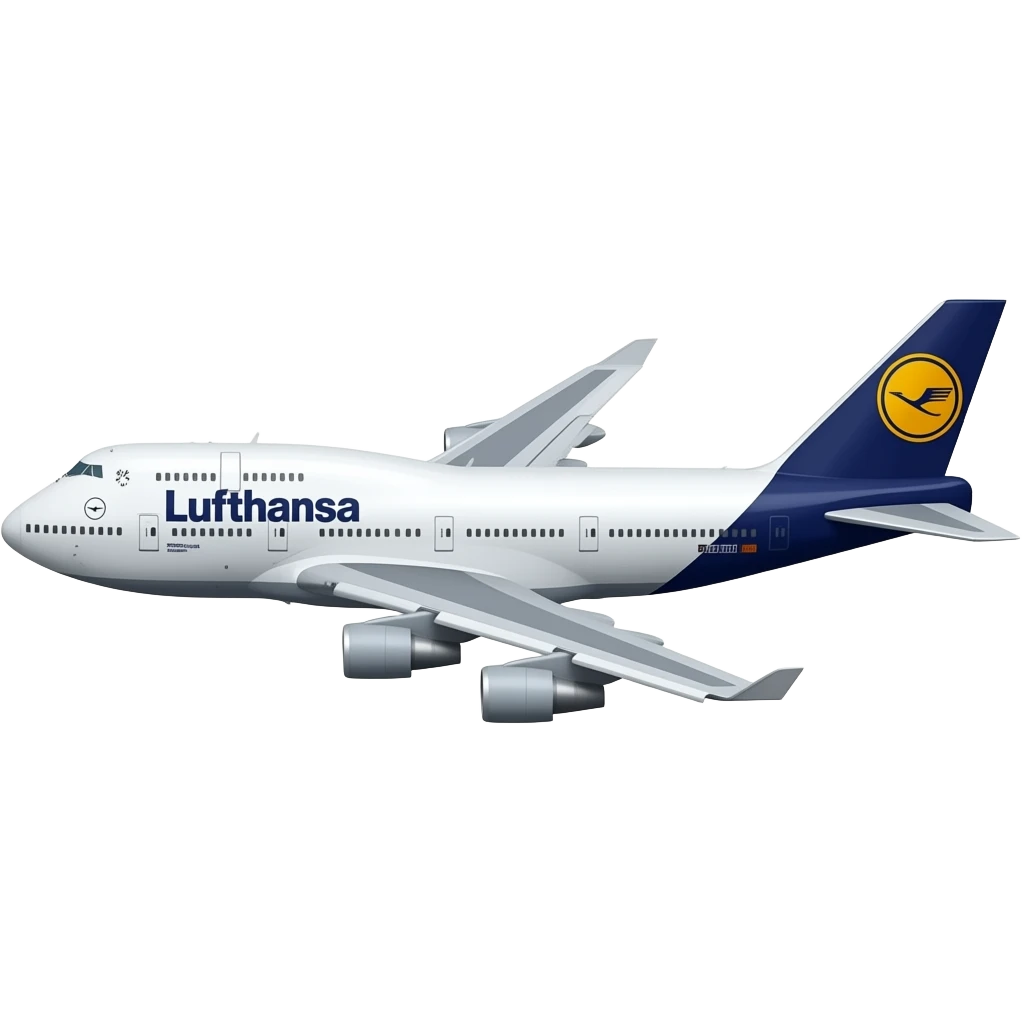 Lufthansa 747 emoji