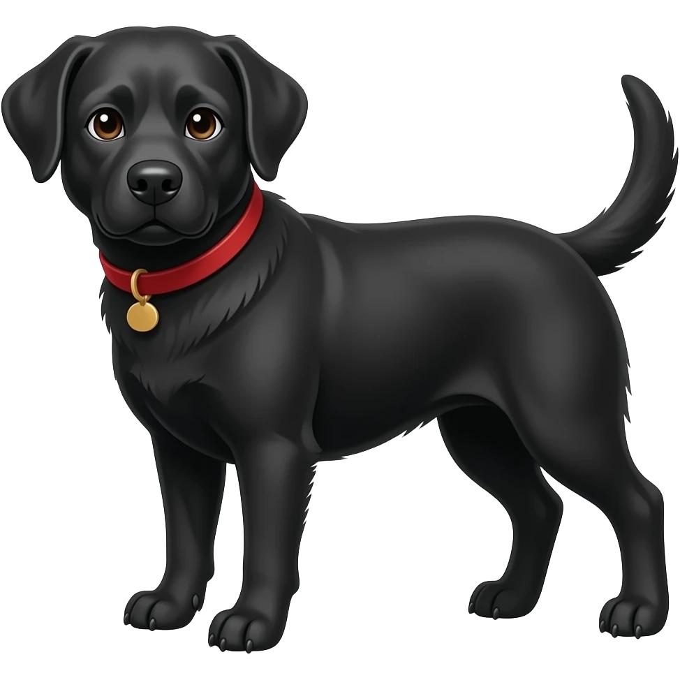 black lab emoji