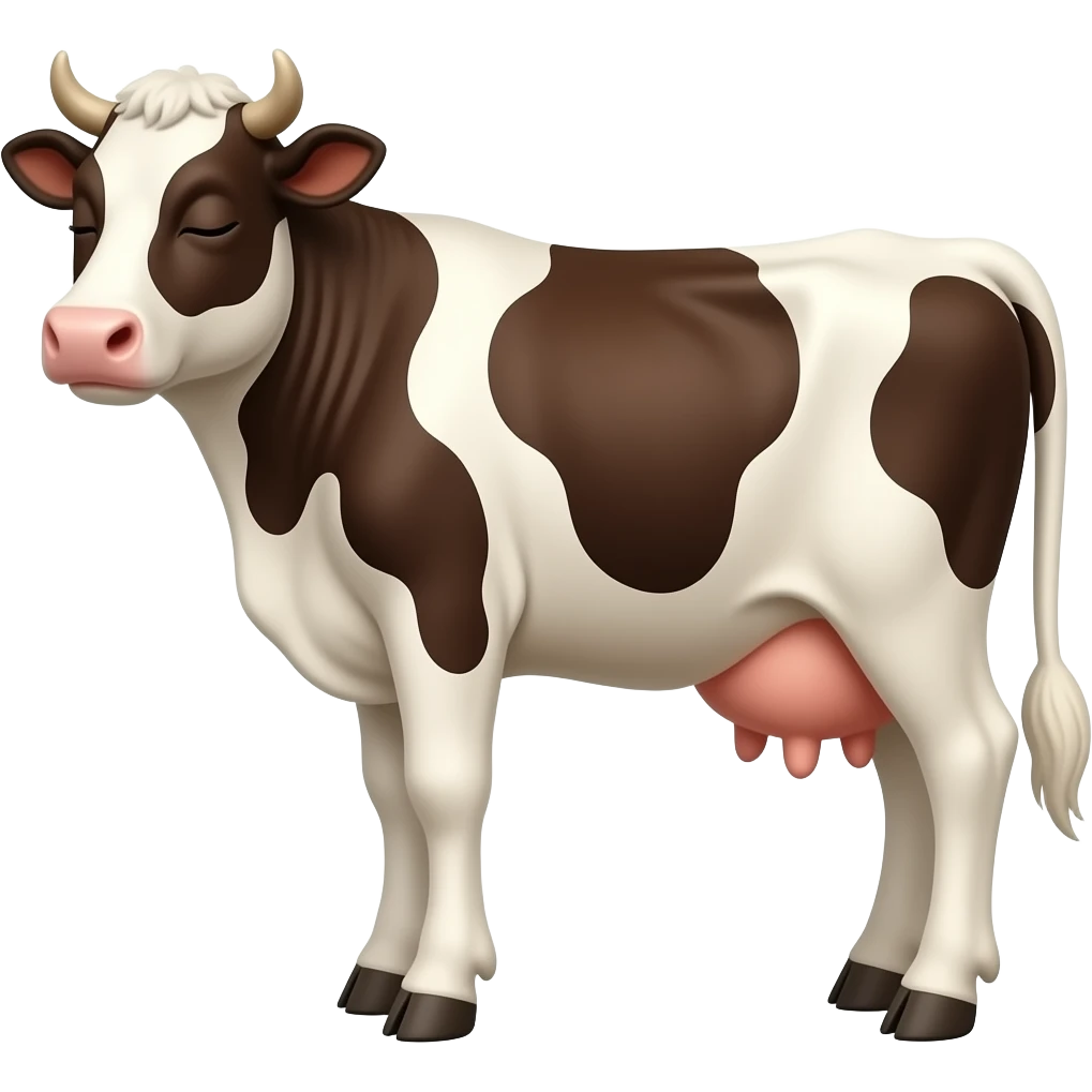 Sleeping cow emoji