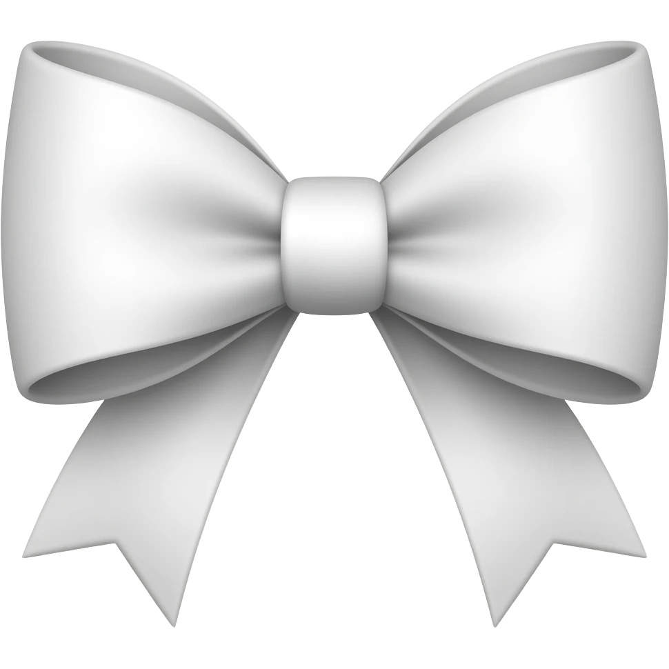 white bow emoji