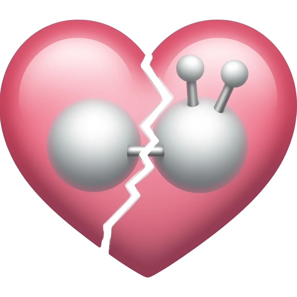 Chemische liefdes botsing emoji