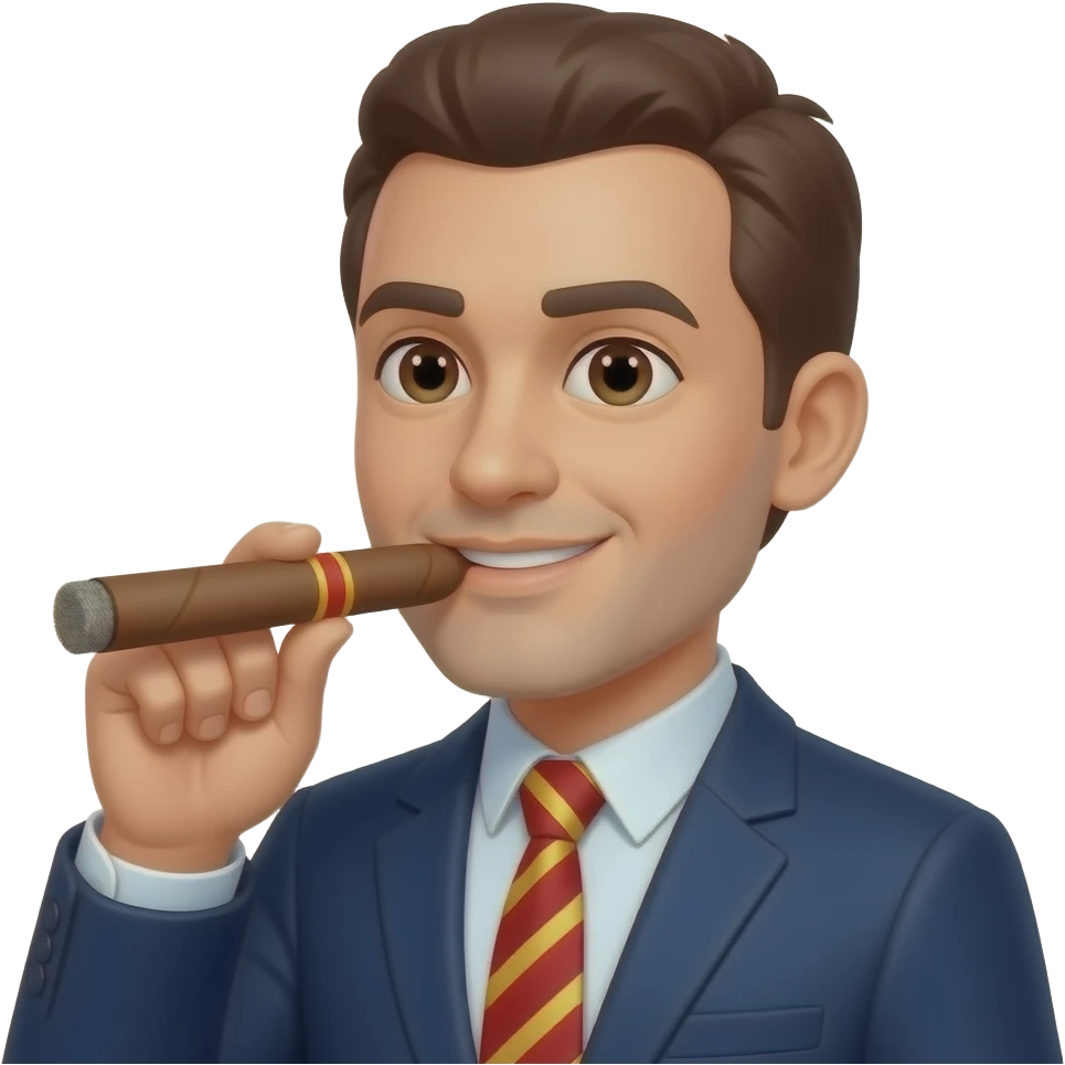 Personal avatar with a Cigar emoji
