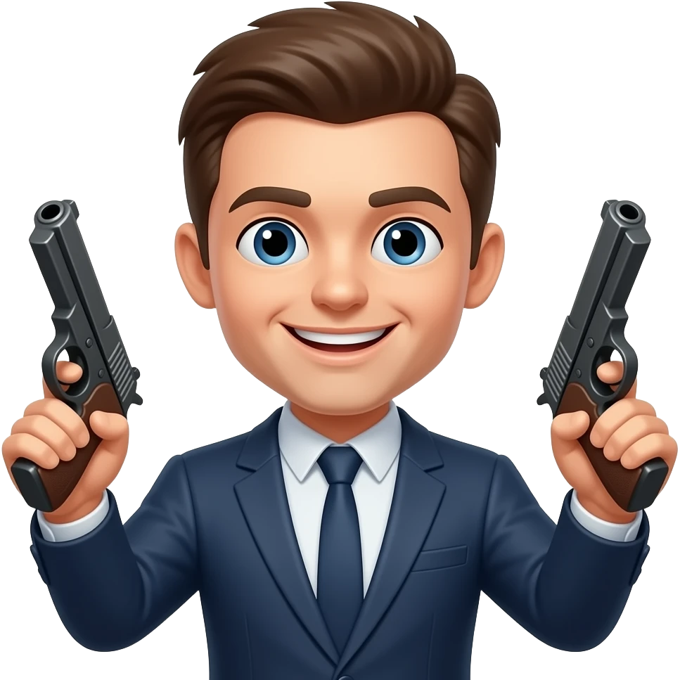 😀con pistolas emoji