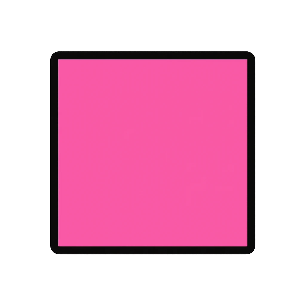 simple pink square icon emoji