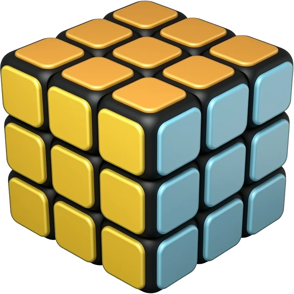 Solve Rubik's Cube emoji