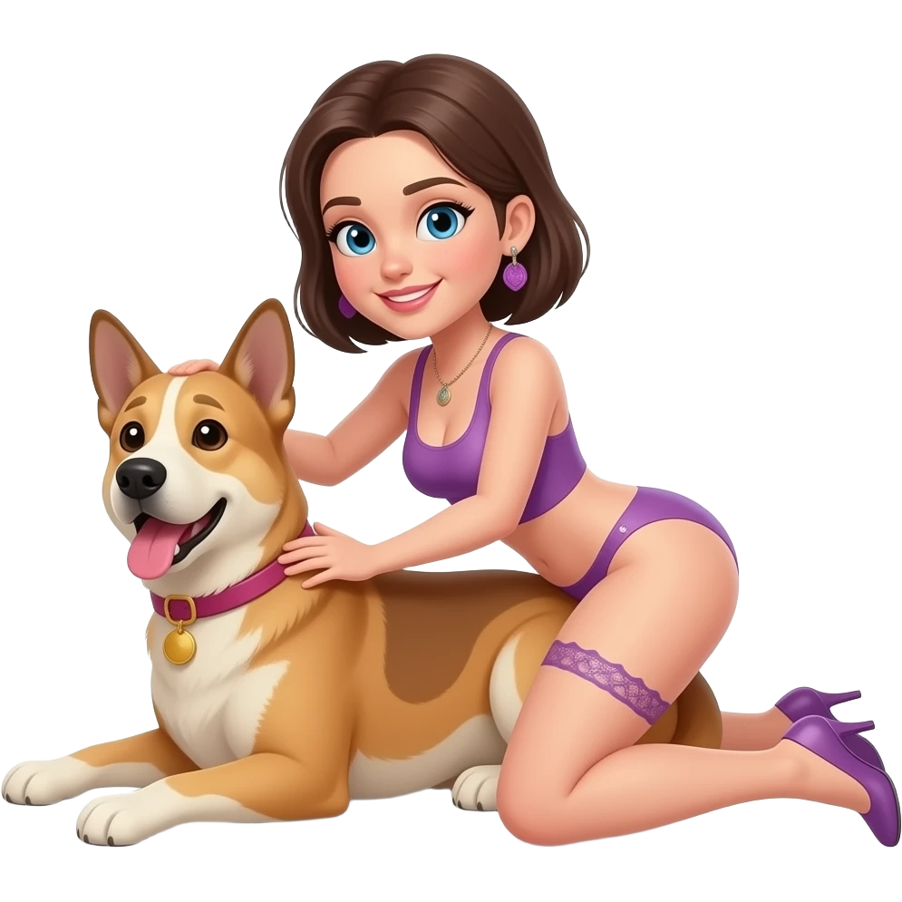 women doggystyle pose not dog emoji