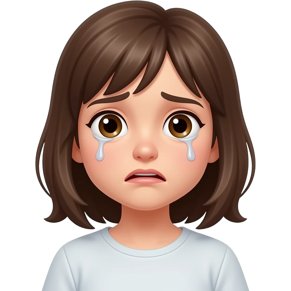 niña asustada emoji
