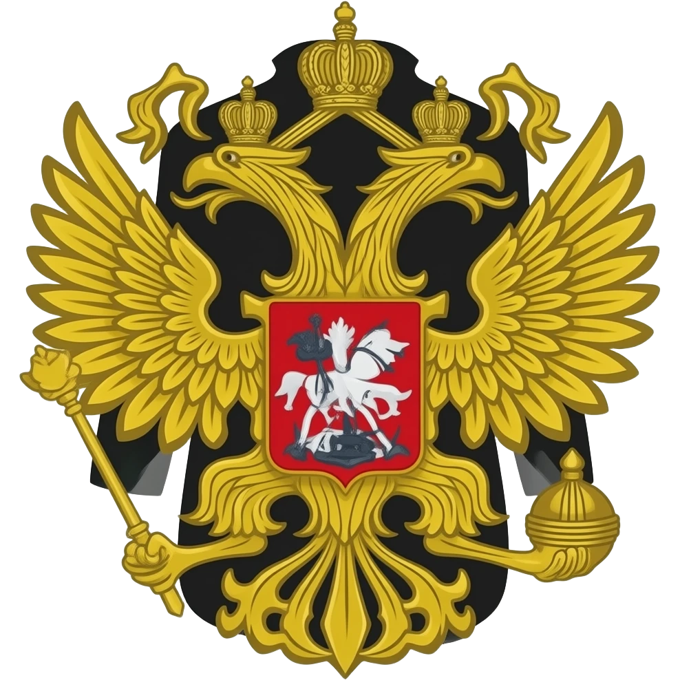 Российский герб черный emoji
