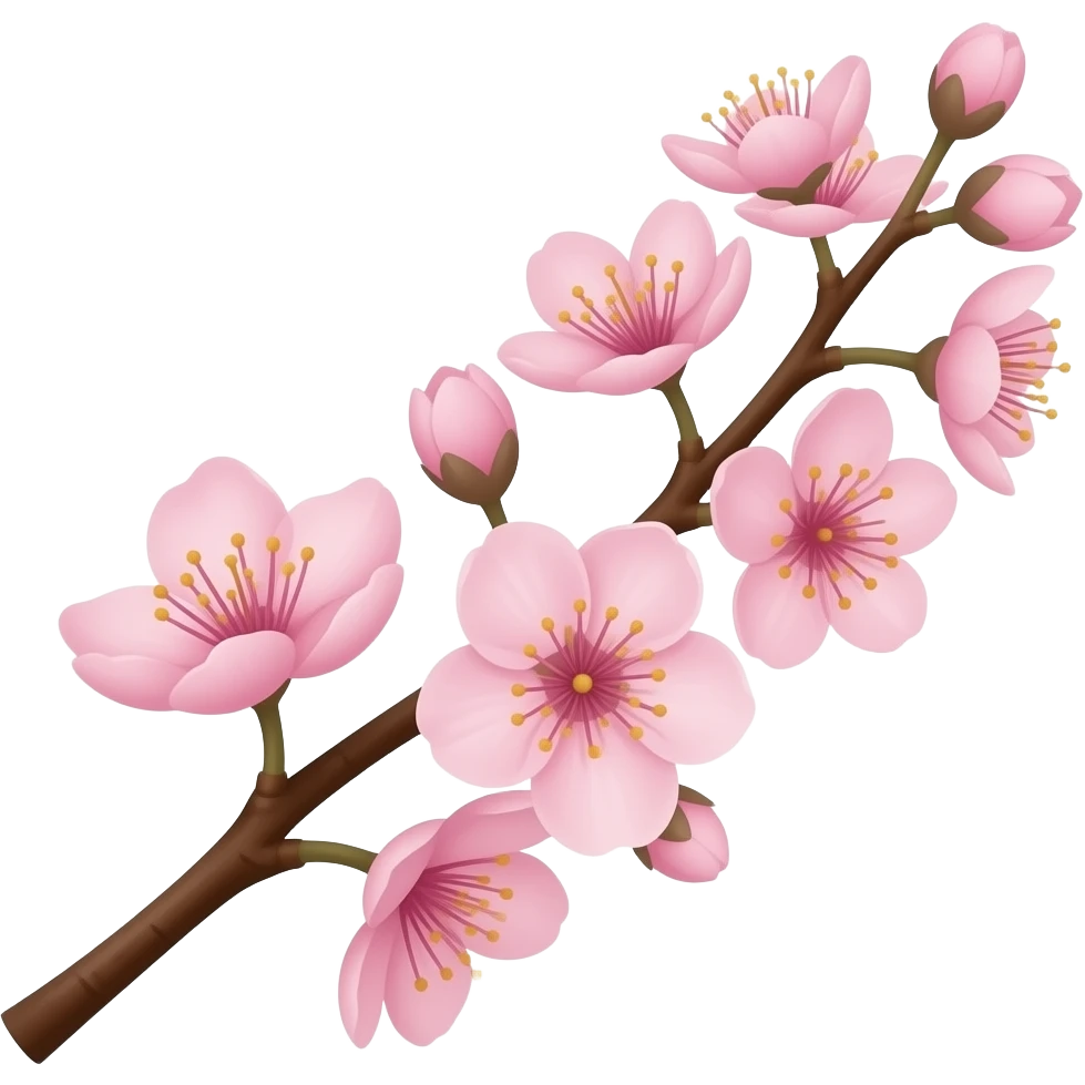 cherry blossom emoji