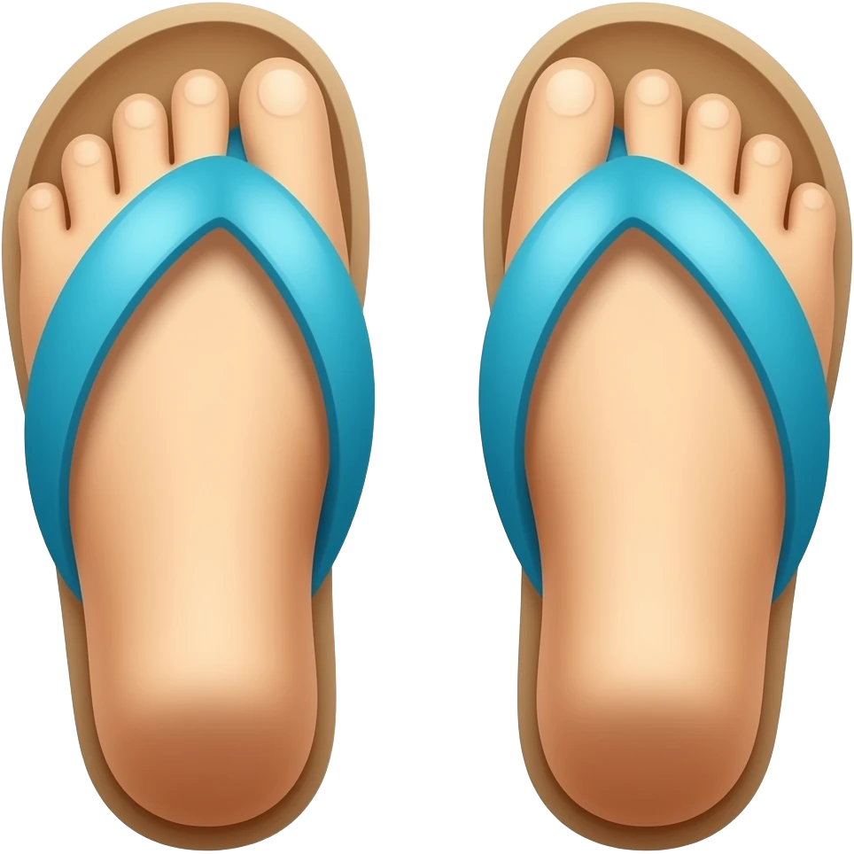 Hand with slippers emoji