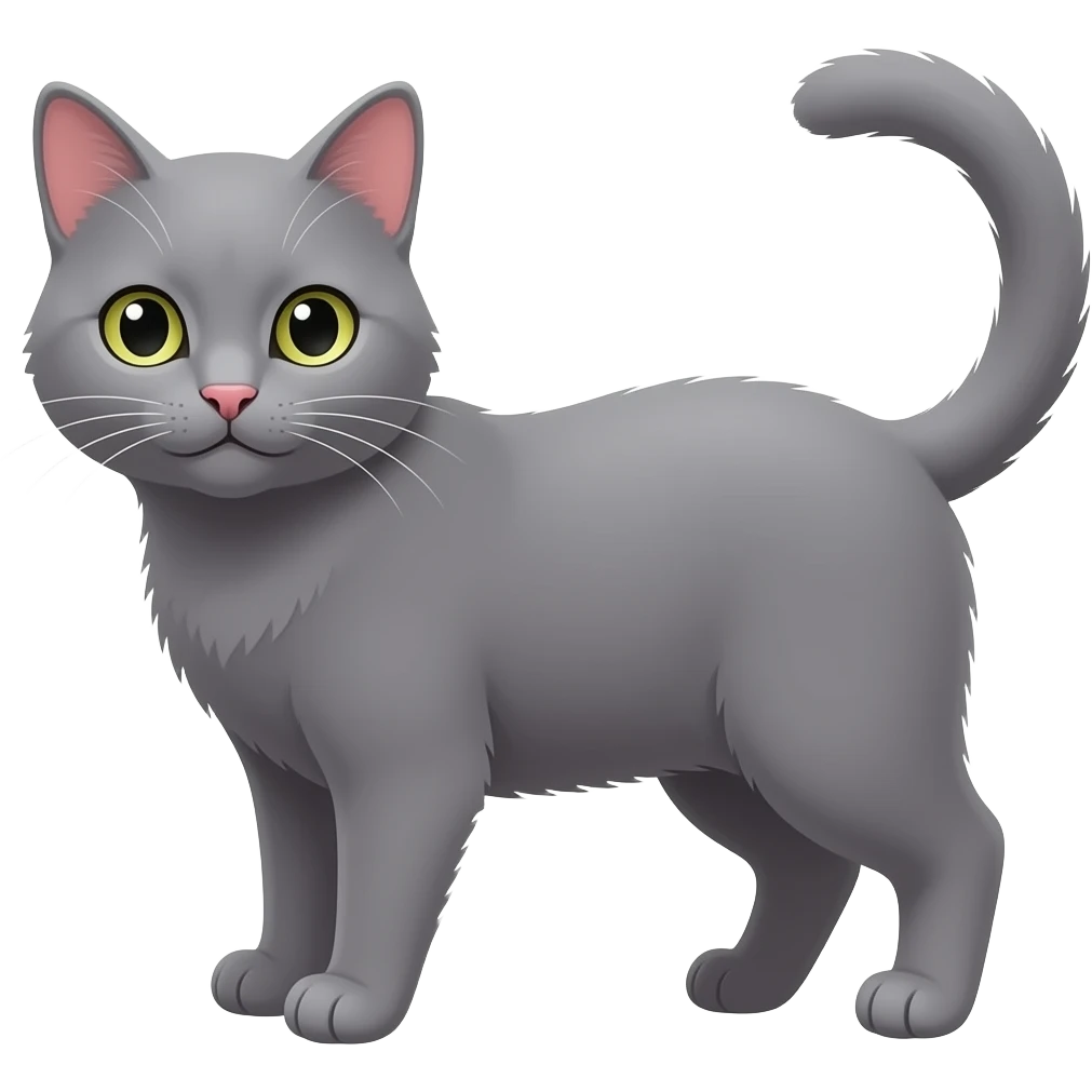 grey cat emoji