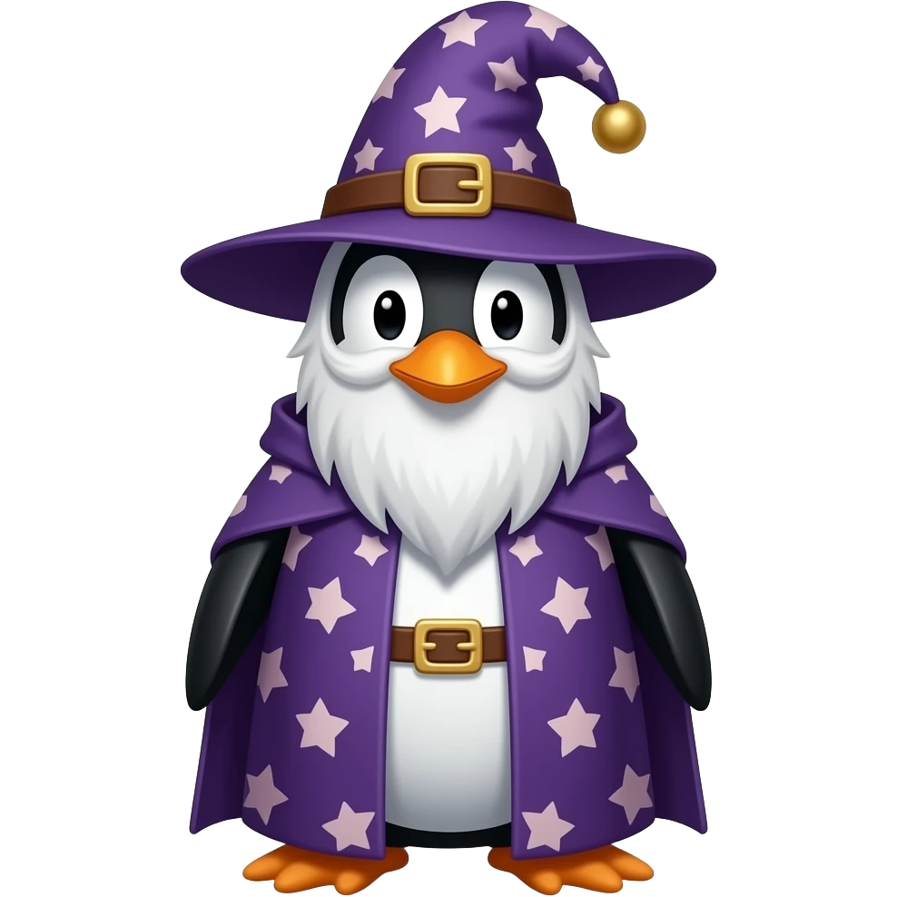 Penguin Wizard emoji