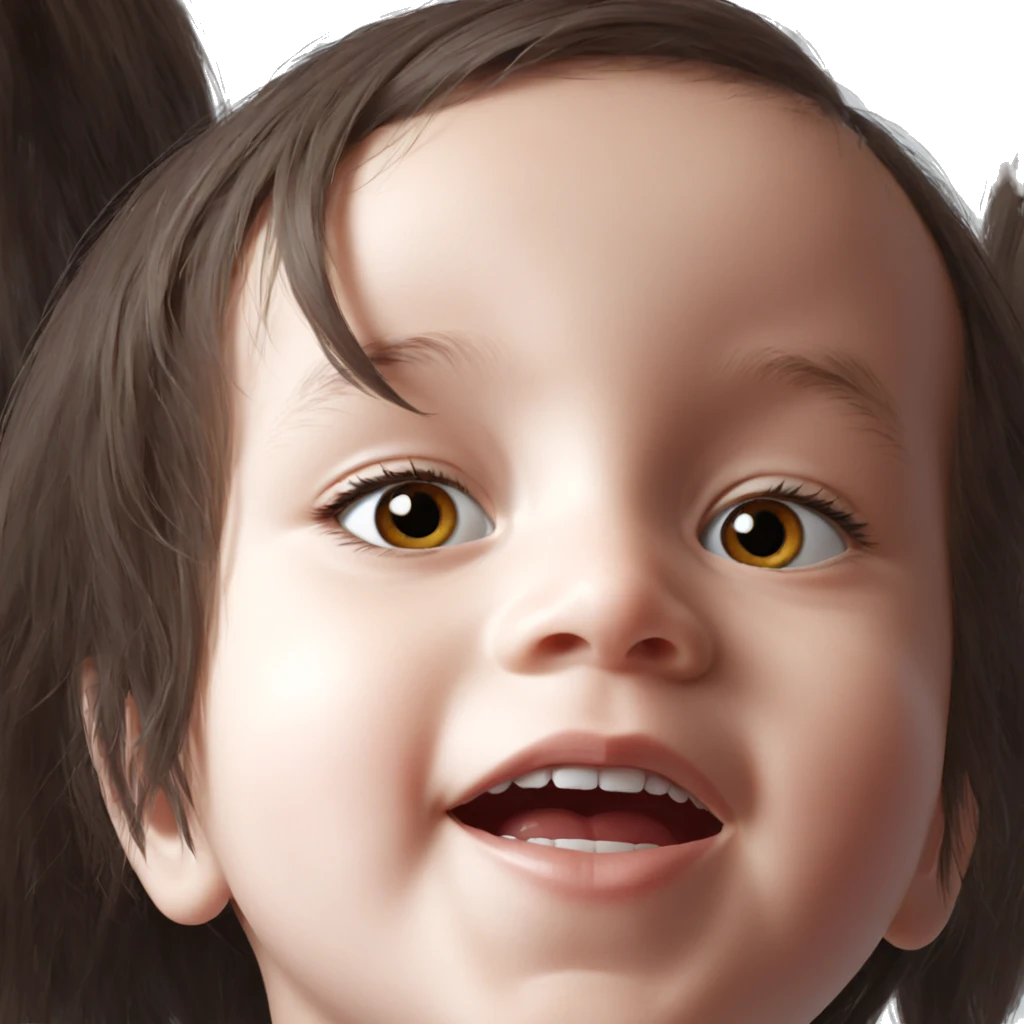 realistic portrait of girl emoji