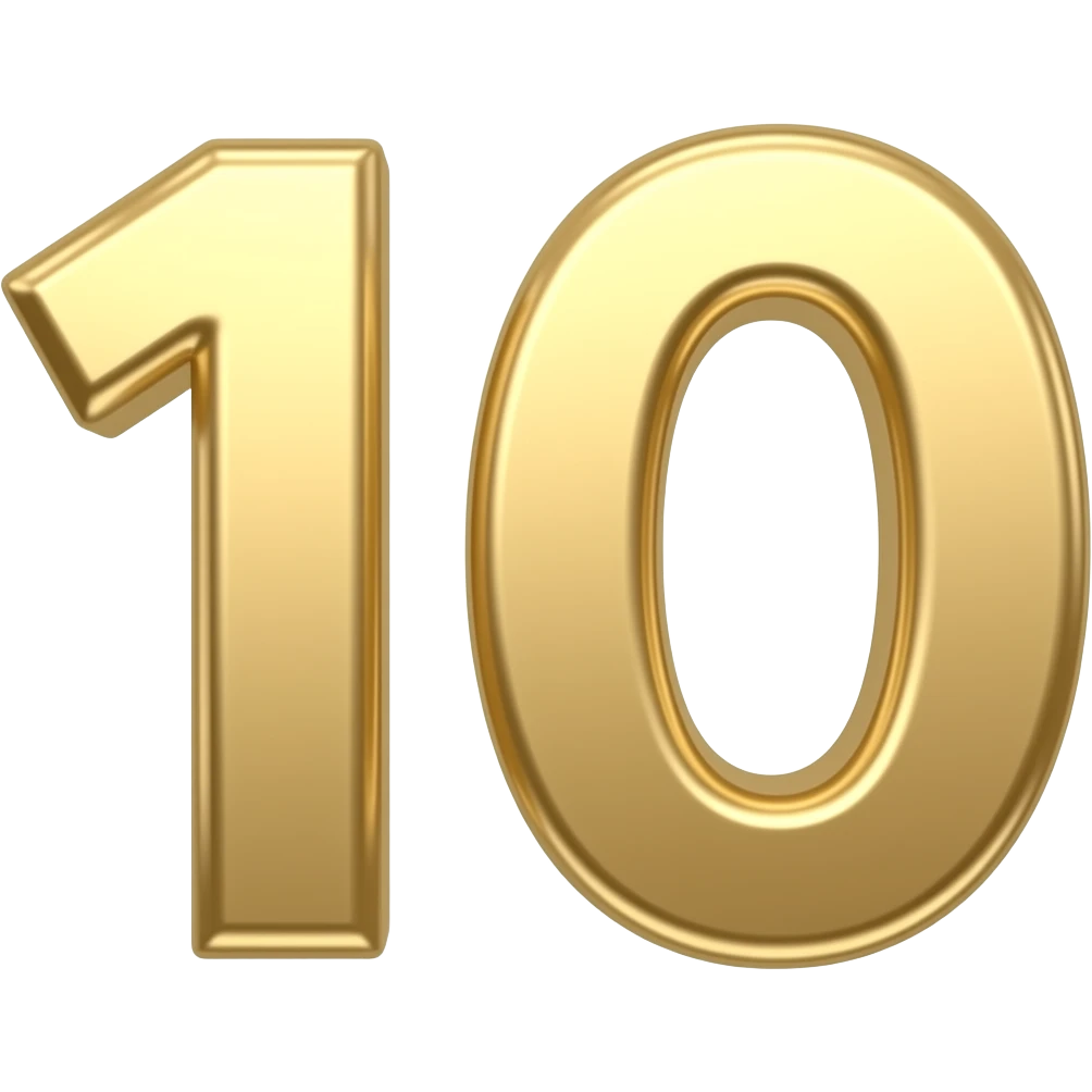 number 10 emoji