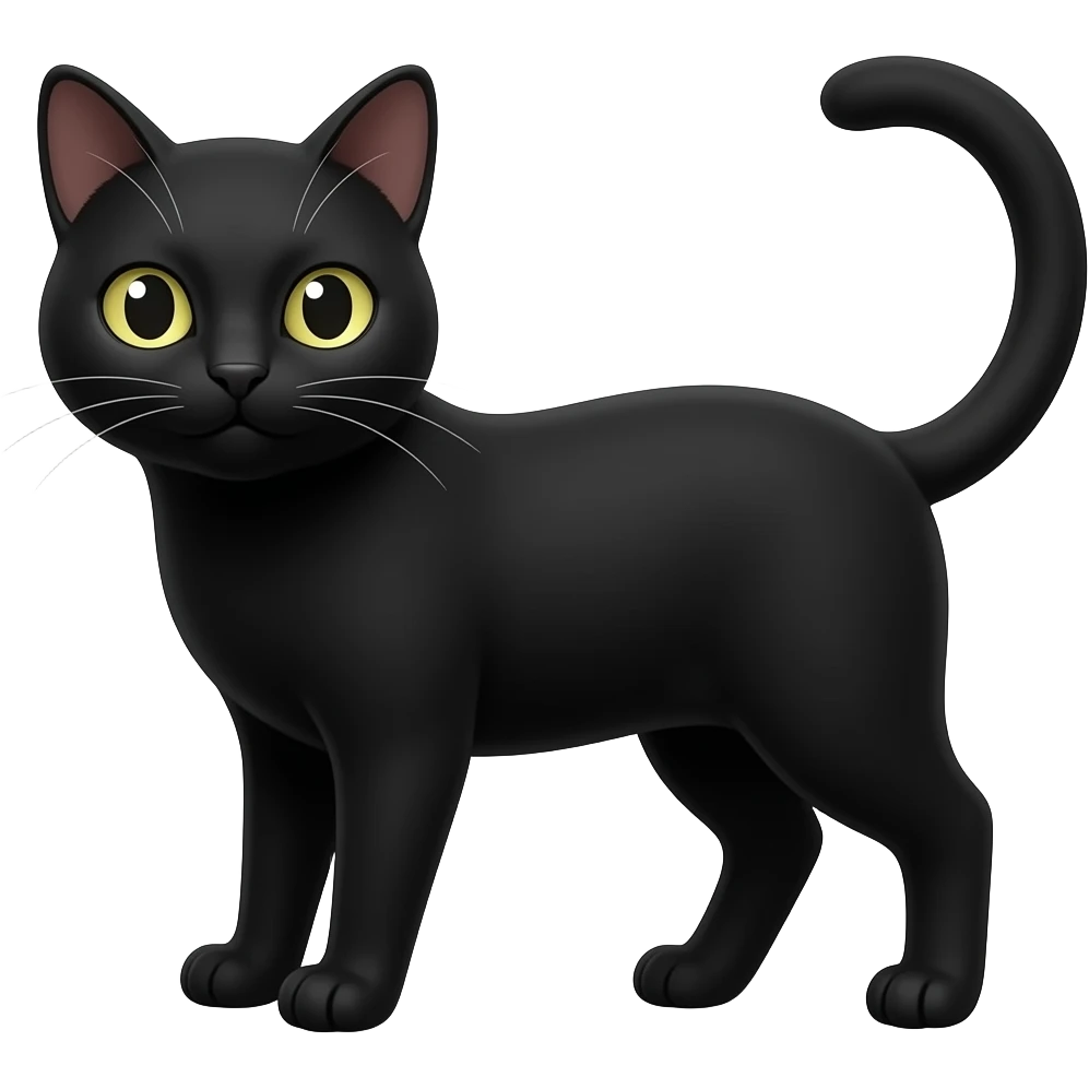 Black cat emoji