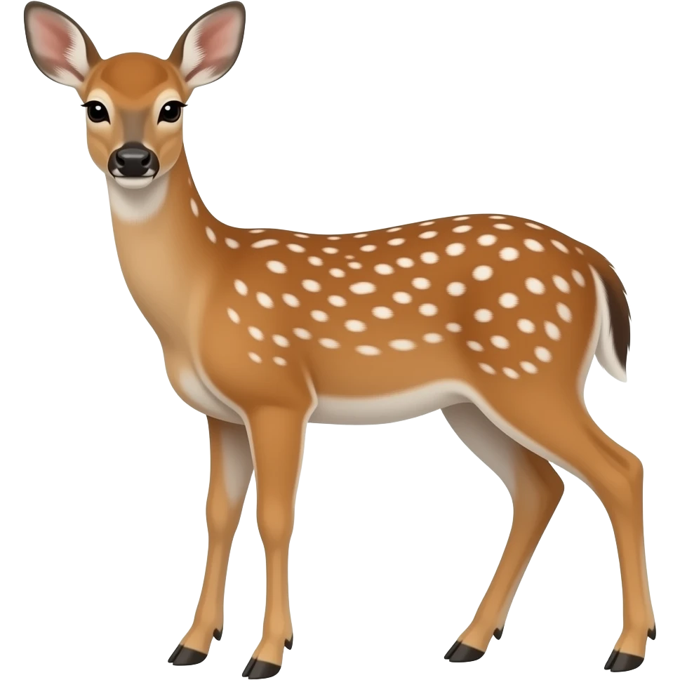 White fawn emoji