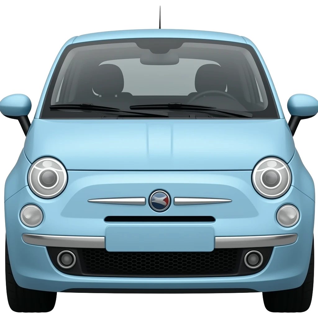 Fiat 500 pearl blue emoji