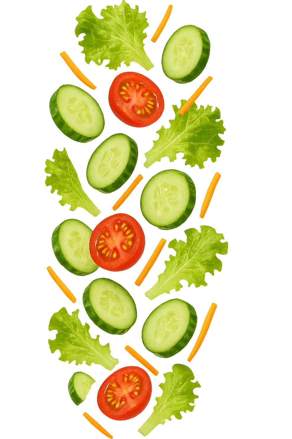 insalata che cade verticalmente emoji