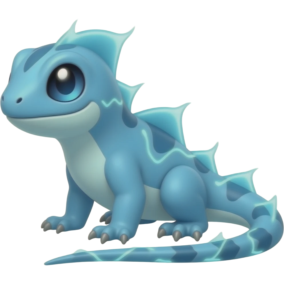 blue electric lizard  fakemon emoji